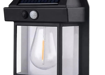 Lampă Solară de Perete cu Bec LED, Senzor Automat Zi/Noapte, Panou Solar Integrat, Rezistență la Apă IP65, Montaj Ușor fără Cabluri, Iluminare Exterior Curte, Intrare sau Terasă