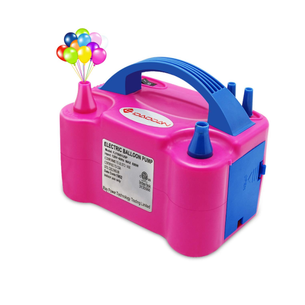 Pompă Electrică pentru Umflat Baloane, 600W, Cu Duze Duble și Funcție Automată, Rapidă și Silențioasă, Ideală pentru Petreceri, Evenimente și Decorațiuni cu Baloane Latex