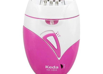 Epilator Electric Reîncărcabil Keda pentru Femei, Cap Detasabil și Lavabil, 2 Viteze, Utilizare Uscat/Umed, Autonomie 40 min, Design Ergonomic, Ideal pentru Picioare, Axilă și Zone Sensibile