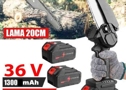 Mini Fierastrau cu Sistem de Ungere, 2 Acumulatori 36V, Lama 20CM, Trusa Depozitare