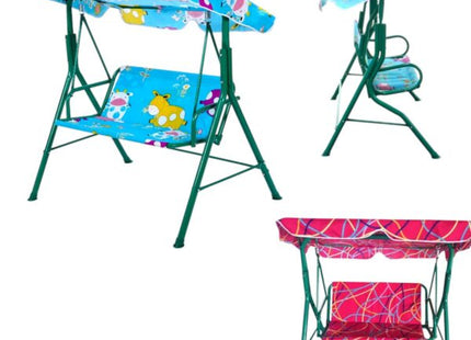 Balansoar pentru Copii 115x75x110 cm, Structură Stabilă din Metal, Design Ergonomic, Siguranță Sporită, Potrivit pentru Interior și Exterior, Montaj Rapid