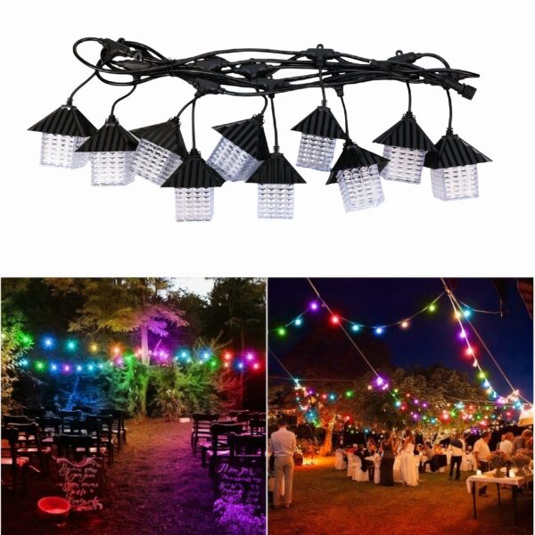 Ghirlanda Luminoasa 5M, 10 Becuri LED Model Casuta