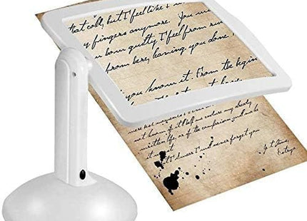 Lupa cu putere de marire 3X, led incorporat si suport de sustinere