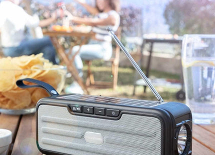 Boxa Portabila, Radio, Bluetooth, USB, Incarcare Solara, L8TD, Maro
