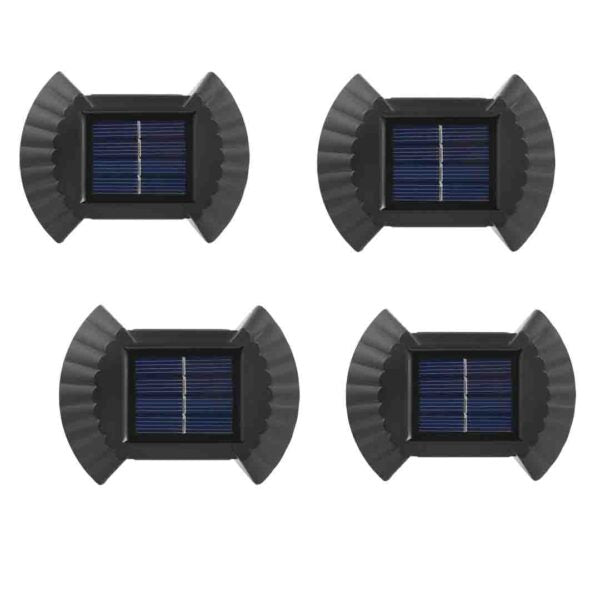 PACHET 4x Lampi Solare Bidirectionale, Exterioare pentru Perete, Iluminare Sus-Jos, IP55