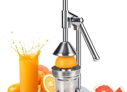 Storcator manual de citrice, din inox, pentru sucuri, 37 cm