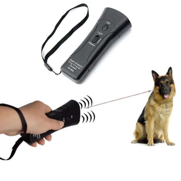 Aparat cu Ultrasunete pentru Câini, Anti-Lătrat și Anti-Agresiune, Ideal pentru Dresaj, Portabil, Reîncărcabil USB, Sigur și Ușor de Utilizat în Exterior