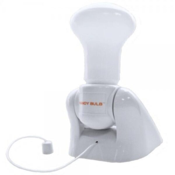 Set 8 Becuri LED fără Fir Handy Bulb, Economice și Portabile, Alimentare pe Baterii, Montaj Rapid cu Bandă Adezivă sau Agățătoare, Lumină Caldă de Veghe pentru Dulap, Hol, Debara sau Camping