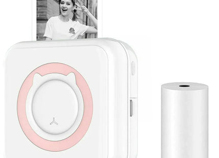 Mini imprimanta termica portabila pentru telefon+ 2 role rezerva CADOU