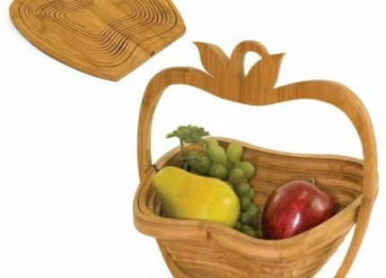 Cos pliabil din lemn pentru fructe si legume