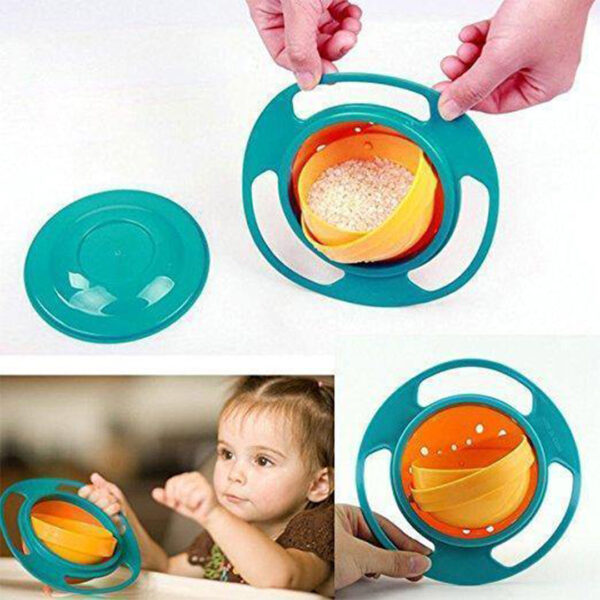 Castron pentru copii cu sistem antirasturnare Gyro Bowl