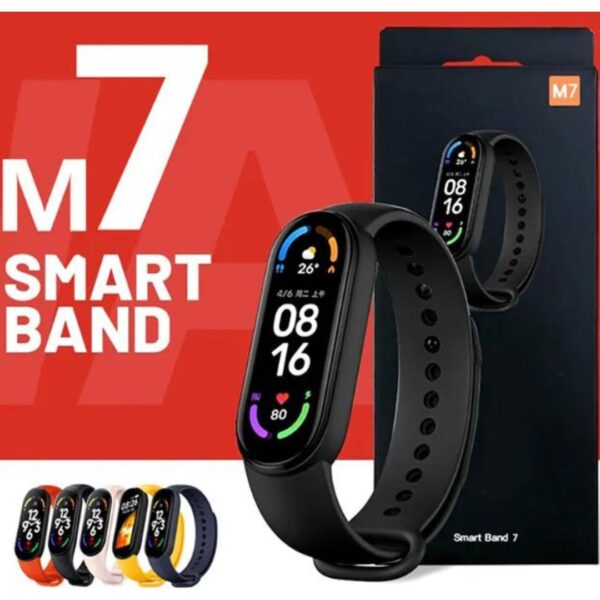 Ceas Inteligent Bluetooth, Bratara Fitness, Monitorizare Puls, Redare Apeluri, Mesaje si Notificari, M7