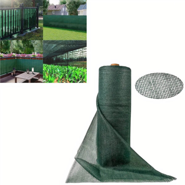 Plasă de Umbrire și Protecție 2x20m, Grad de Umbrire 90%, Culoare Verde, Rezistentă UV, Pentru Grădină, Seră, Balcon, Terasă sau Gard, Montaj Ușor și Durabilitate Extinsă