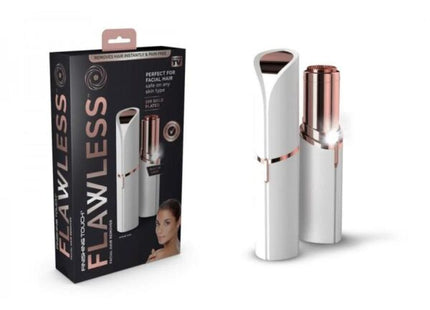 Epilator Facial Trimmer Portabil Flawless Finishing Touch, Aparat pentru Îndepărtarea Părului de Pe Față, cu LED, Lame Inox, Piele Sensibilă, Design Compact