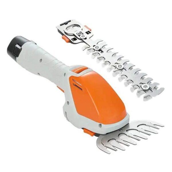 Foarfeca Gradinarit Electrica, 2 in 1, 2 Lame Incluse, Maner Reglabil, Tuns Iarba si Grad Viu