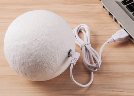 Lampa LED 3D Luna, 15cm, 16 Culori cu Telecomanda