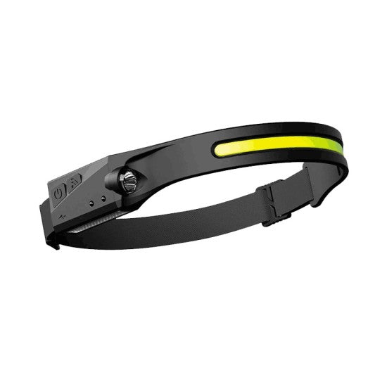 Lanternă LED de Cap cu Acumulator 3W, Reîncărcabilă prin USB, 3 Moduri de Iluminare, Bandă Reglabilă, Ușoară și Confortabilă, Ideală pentru Camping, Pescuit, Drumeții sau Reparații
