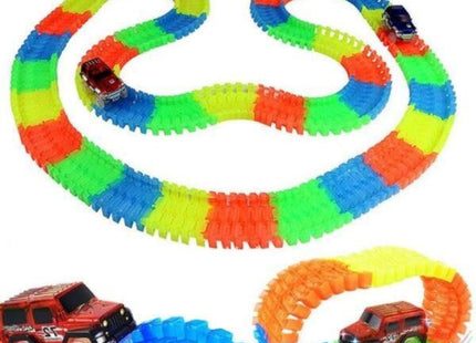 Mașinuță LED + Pistă Flexibilă 165 piese