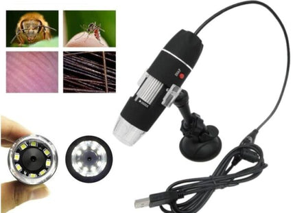 Microscop digital portabil 500X, USB, foto-video, 8 LED-uri, zoom digital 5X