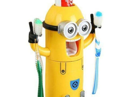 Minion Dozator pasta de dinti cu suport pentru 2 periute