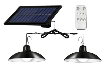 Set 2 Lampi Solare cu abajur si telecomanda
