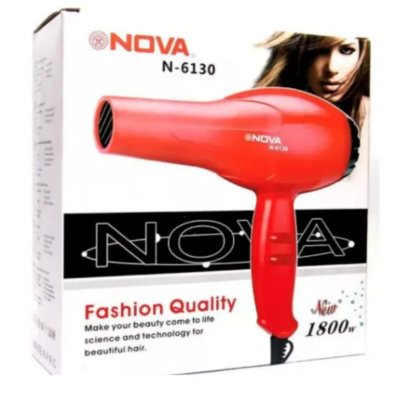 Uscător de Păr NOVA – Compact și Puternic, 2 Trepte de Viteză, Protecție Termică, Design Ergonomic, Ideal pentru Uz Zilnic, Călătorii sau Salon
