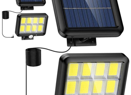Lampă LED Solară de Exterior GL-8 COB cu Senzor de Mișcare, Panou Fotovoltaic Integrat, Iluminare Puternică 180°, Rezistentă la Apă IP65, Ideală pentru Curți, Alei sau Garaje