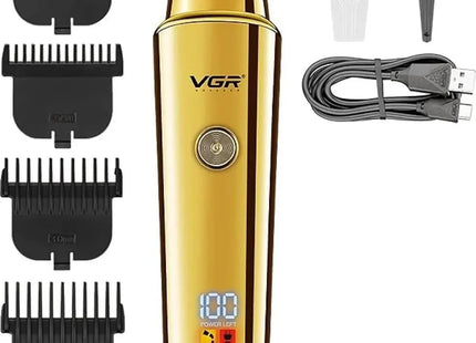 Aparat de tuns VGR 947 Auriu cu 4 atasamente