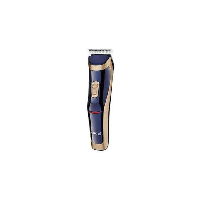 Aparat de tuns reincarcabil Gemei Ergonomic GM-6005, lame otel inoxidabil, 4 accesorii, Gold