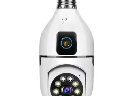 Cameră Supraveghere Dublă 360° V380 PTZ WiFi – 4MP, Rotire Automată, Detectare Mișcare, Viziune Infraroșu, LED-uri cu Lumină, Audio Bidirecțional, Alarmă, Control prin Aplicație