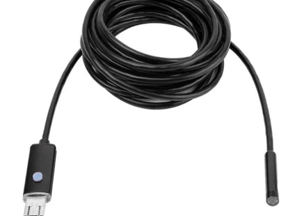 Cameră Endoscop 2 în 1 Android și Windows, Cablu 10 Metri, Sondă 5.5 mm, Waterproof IP67, 6 LED-uri Reglabile, Compatibilă OTG, Ideală pentru Inspecții Auto, Țevi și Spații Înguste