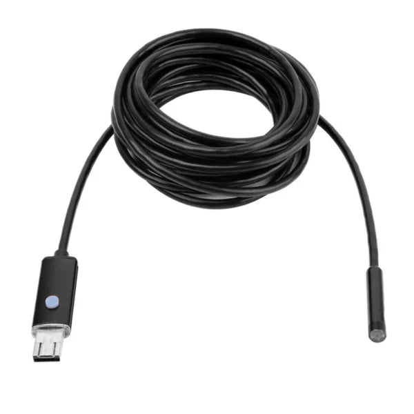 Cameră Endoscop 2 în 1 Android și Windows, Cablu 10 Metri, Sondă 5.5 mm, Waterproof IP67, 6 LED-uri Reglabile, Compatibilă OTG, Ideală pentru Inspecții Auto, Țevi și Spații Înguste