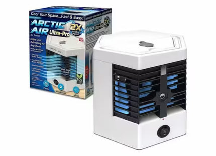 Răcitor de Aer Arctic Air, 10W, ABS, Alb, Alimentare USB, Umidificare și Răcire 2 în 1, Portabil, Silențios, Ideal pentru Birou, Dormitor și Călătorii