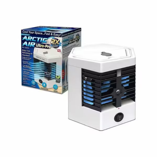 Răcitor de Aer Arctic Air, 10W, ABS, Alb, Alimentare USB, Umidificare și Răcire 2 în 1, Portabil, Silențios, Ideal pentru Birou, Dormitor și Călătorii