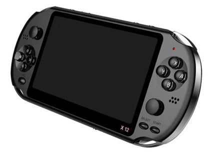 Consolă de Jocuri Portabilă STELS X12, Ecran 5,1 Inchi, 20.000 Jocuri Retro Incluse, 64GB Memorie, Suport TV-Out, MP4/MP3, Reîncărcabilă USB, Ideală pentru Călătorii și Cadouria