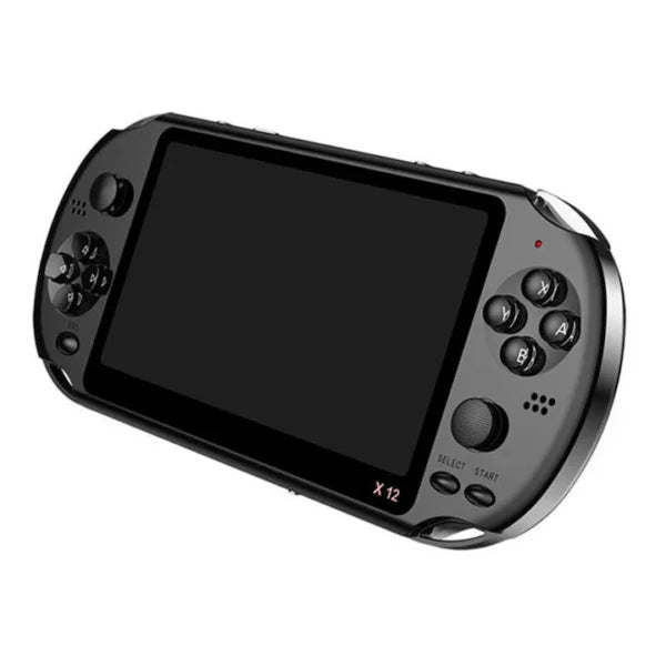 Consolă de Jocuri Portabilă STELS X12, Ecran 5,1 Inchi, 20.000 Jocuri Retro Incluse, 64GB Memorie, Suport TV-Out, MP4/MP3, Reîncărcabilă USB, Ideală pentru Călătorii și Cadouria