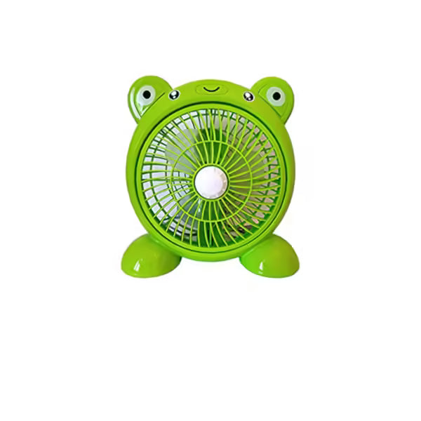 Ventilator de Birou 28 cm, Design Broască, Portabil, Reglaj Unghi, Funcționare Silențioasă, Ideal pentru Copii, Birou sau Dormitor