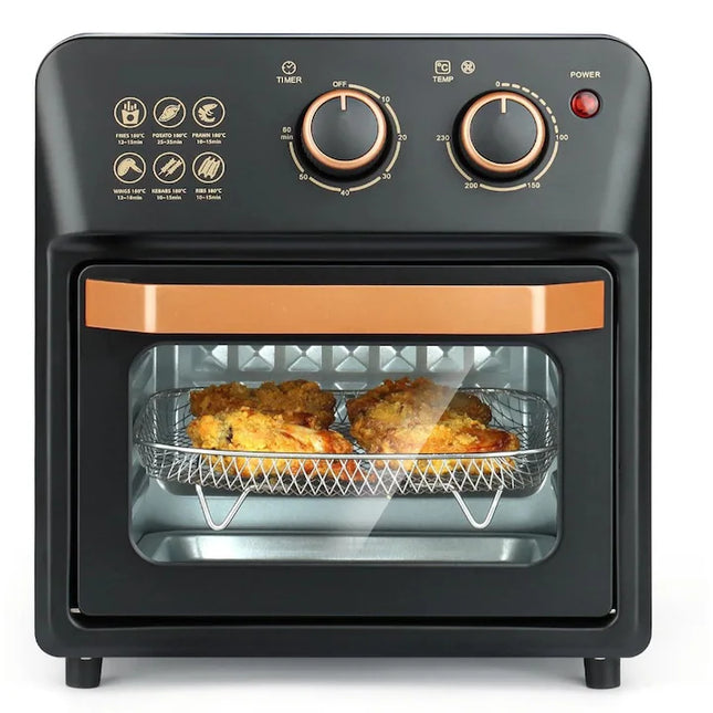 Friteuză cu Aer Cald 3 în 1 – Airfryer, Cuptor Electric și Grill, Gătire Fără Ulei, Funcții Multiple, Timer Digital, Capacitate Mare, Ușor de Curățat
