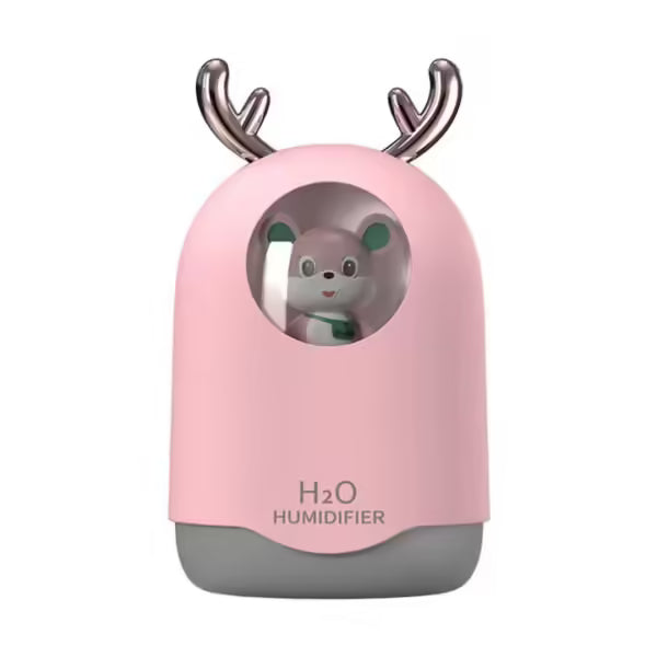 Umidificator de Aer cu Difuzor Uleiuri Esențiale 300 ml, Ultrasunete Silențios, Lumină LED Ambient, Oprire Automată, Aromaterapie și Hidratare pentru Dormitor, Birou sau Cameră Copii