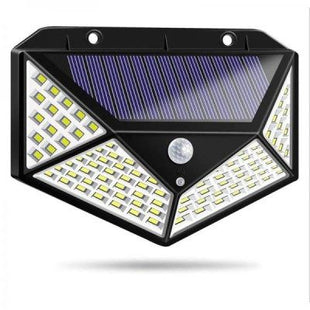 Lampă Solară cu Senzor de Mișcare, 100 LED Ultra-Luminoase, Panou Fotovoltaic Eficient, IP65, Iluminare Exterior Automată, Montaj Ușor, Autonomie Extinsă