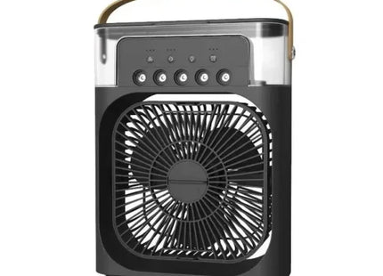 Ventilator Portabil cu Vapori de Apă, Rezervor 600ml, 3 Moduri de Pulverizare, Funcție de Umidificare și Răcire, Iluminare LED, Reîncărcabil USB, Ideal pentru Birou, Dormitor, Călătorii